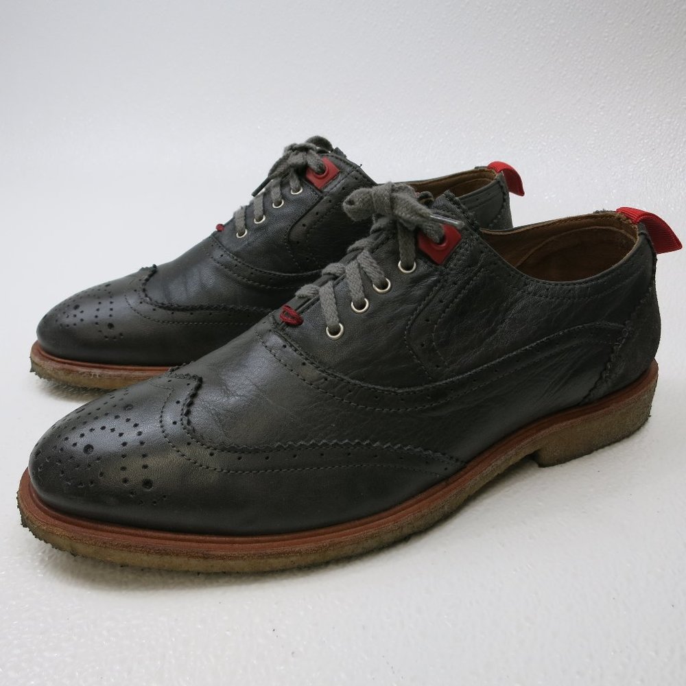 NOBRAND Wingtip Leather Medallion Toe Casual Dress Footwear Oxfords 41